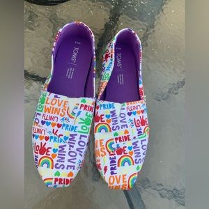 Toms Multicolored Print Pride Alpargata Size 8.5